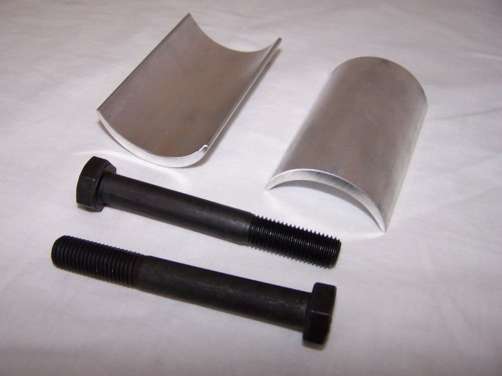 Caster shims with long bolts for lowered VW beetle with beam axle