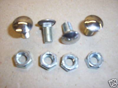 Chrome bumper bolts for europa bumpers, VW Beetles and Type 2's short