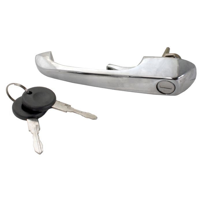 Chrome Cab Door Handle with Keys: T2 Bay 1969-1979