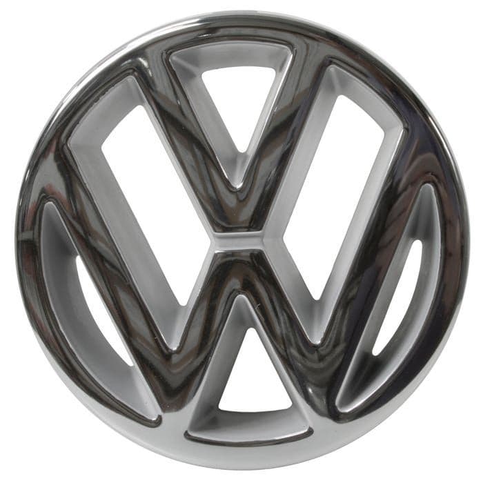 Chrome VW Grille Badge 125mm: T25 1987-1992