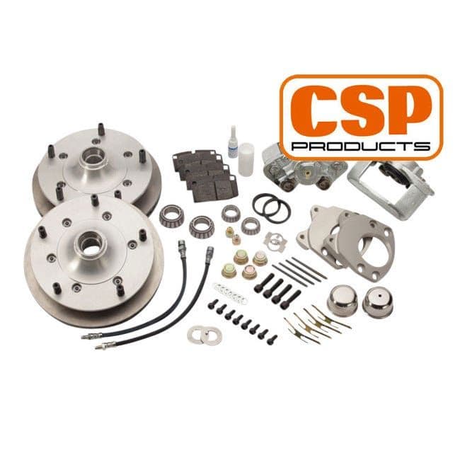 CSP Front Vented Disc Brake Conversion Kit with 5x205 Stud Pattern for 15''Wheel: T2 Bay 1968-1970,