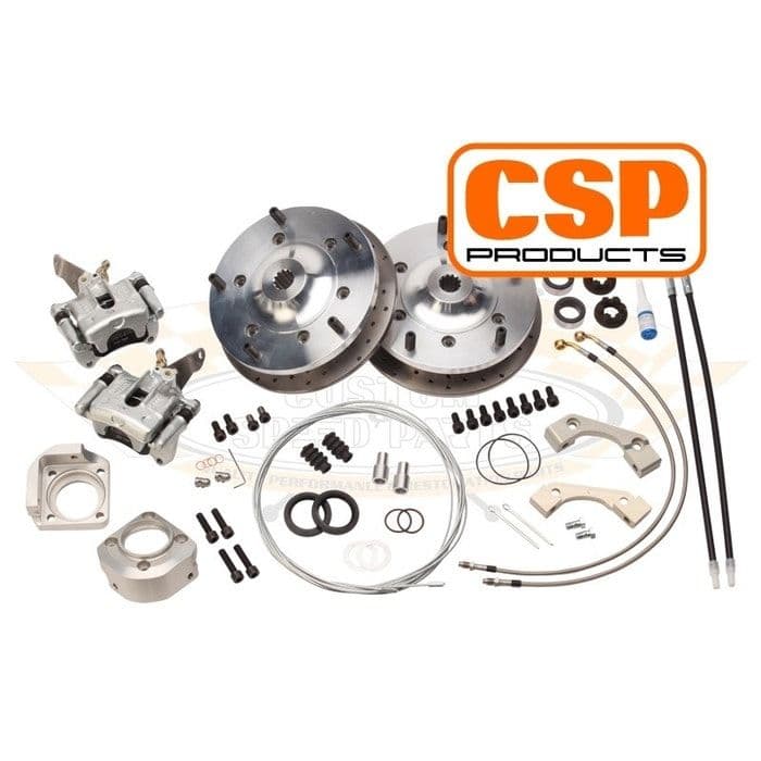 CSP Rear Disc Brake Kit 5x205 with Cross Drilled Discs: 356 1956-1963
