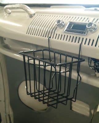 Dash cup holder / Tidy, Black, VW T2 Split screen van