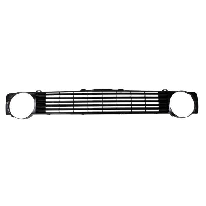 De-Badged 2 Lamp Front Grille Satin Black: Golf Mk1 1975-1983, Golf Mk1 Cabriolet 1979-1992, Caddy M