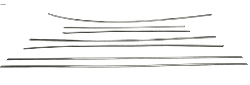 Deluxe 7 Piece Trim Set in Stainless Steel: Beetle 1968-1972, Beetle Cabrio 1968-1970