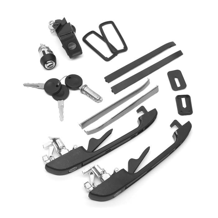 Door Handle and Lock Set: Golf Mk2 1984-1992, Jetta 1984-1992, Golf Mk2 USA 1985-1992