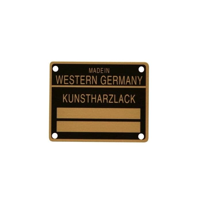 Door Jam Colour Code Plate 911 1969-1980 912 1969-1969 930 1975-1980