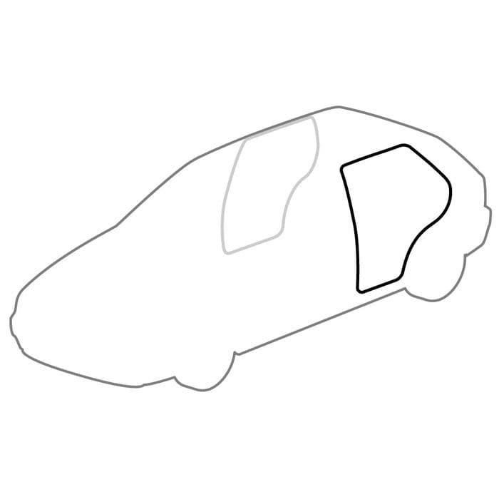 Door Seal Rear Inner: Golf Mk3 1996-1998, Vento 1996-1998