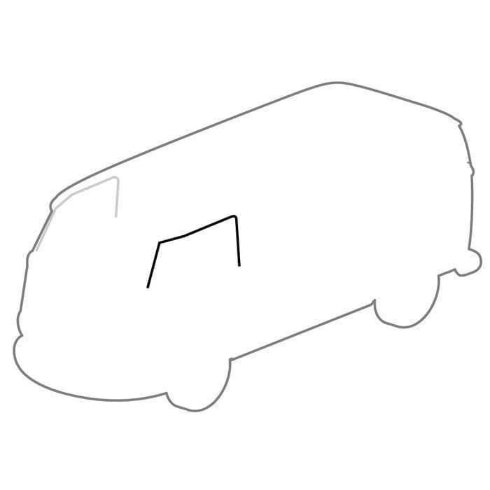 Door Seal Upper to Body: T2 Split 1953-1967