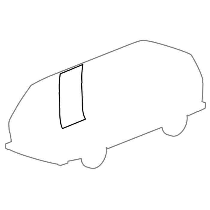 Door Surround Seal Rear Right for Crew Cab: T25 1980-1991