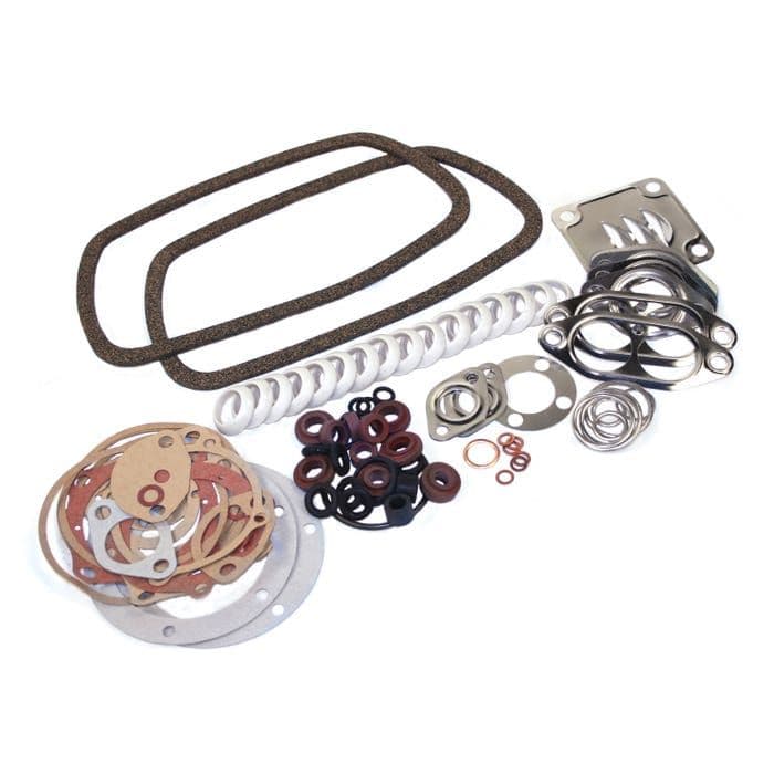 Engine gasket set 1.3-1.6 8/65- (add 2x 021-117-151/A if TP): Beetle 1965-1979, T2 Bay 1968-1979, T2