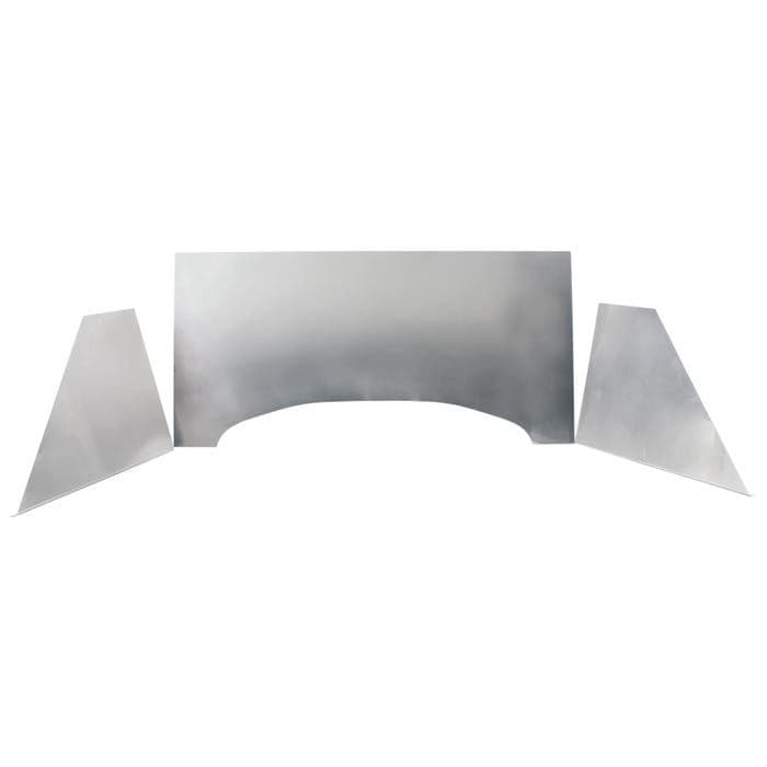 Firewall, s/steel, plain, 3pce: Beetle 1960-1979