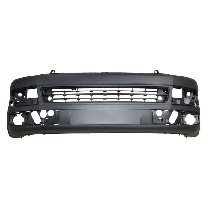 Front Bumper, Fog Holes, Black, T5.1 Facelift: T5 2013-2015