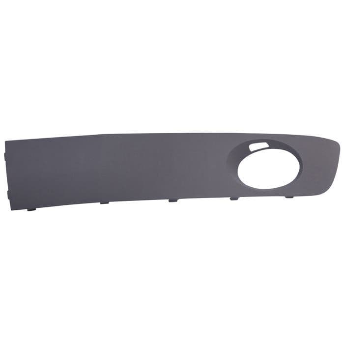 Front Bumper Moulding with Fog Hole, Graphite, Left, T5.1 Facelift: T5 2009-2013