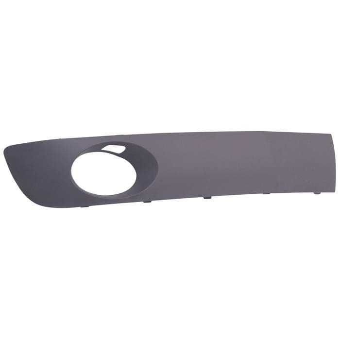 Front Bumper Moulding with Fog Hole, Graphite, Right, T5.1 Facelift: T5 2009-2013