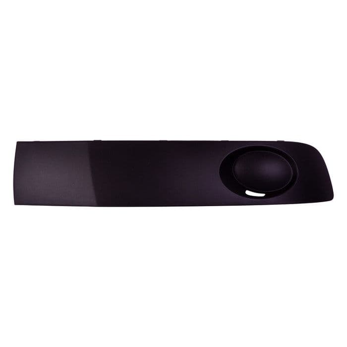 Front Bumper Moulding without Fog Hole, Black, Right, T5.1 Facelift: T5 2013-2015
