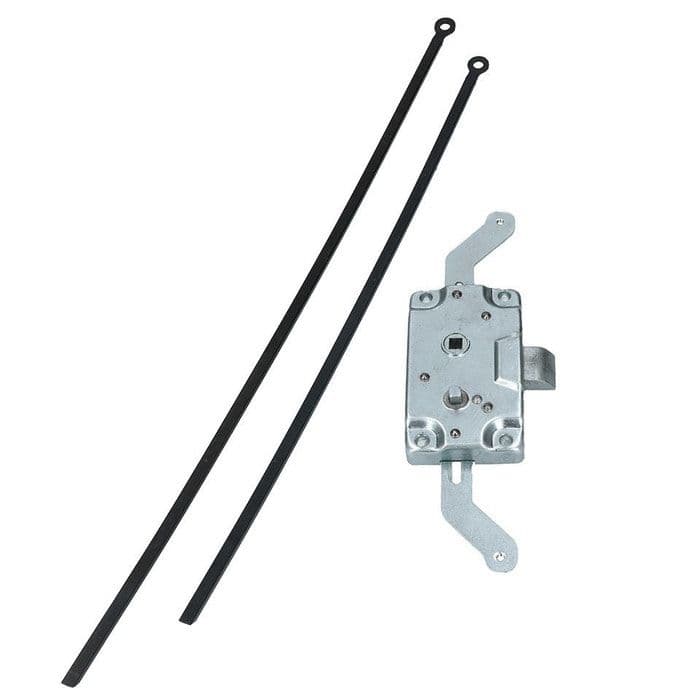 Front Cargo Door Lock Mechanism With Rods: T2 Split 1955-1962