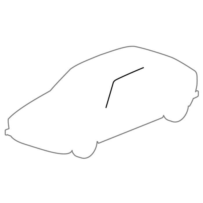 Front Upper Door Frame Seal: T25 1980-1992, Golf Mk1 1975-1983, Golf Mk1 Cabriolet 1979-1983