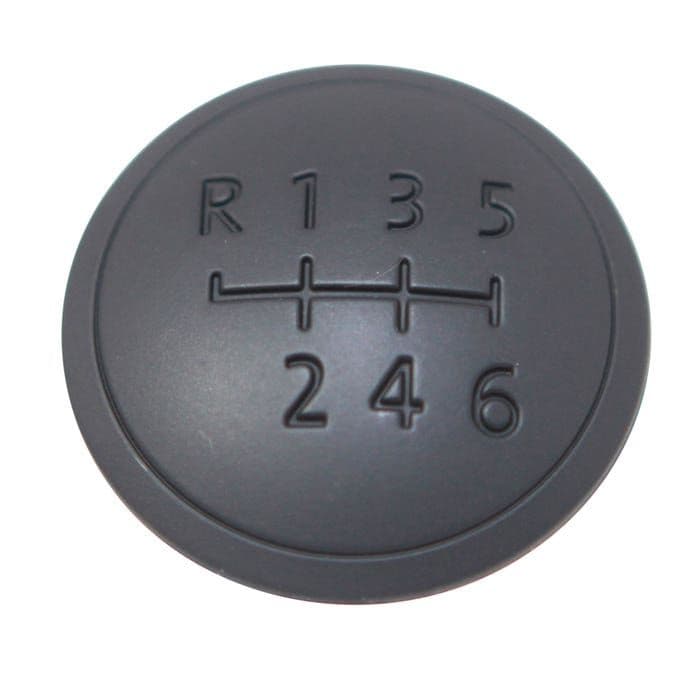 25mm 6-Speed Shift Pattern Sticker - 3D Domed Emblem For Gear Knob - Red