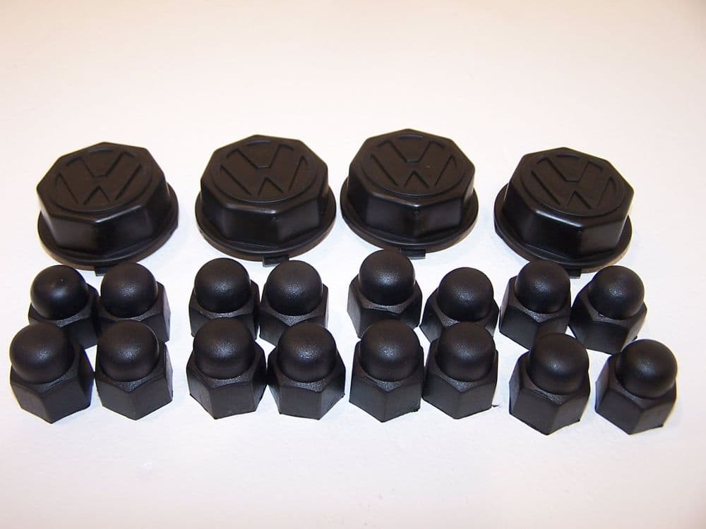 GT wheel bolt covers and centre caps full set VW Beetle
