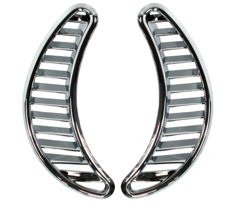 Half Moon Vents in Chrome: Beetle 1971-1979