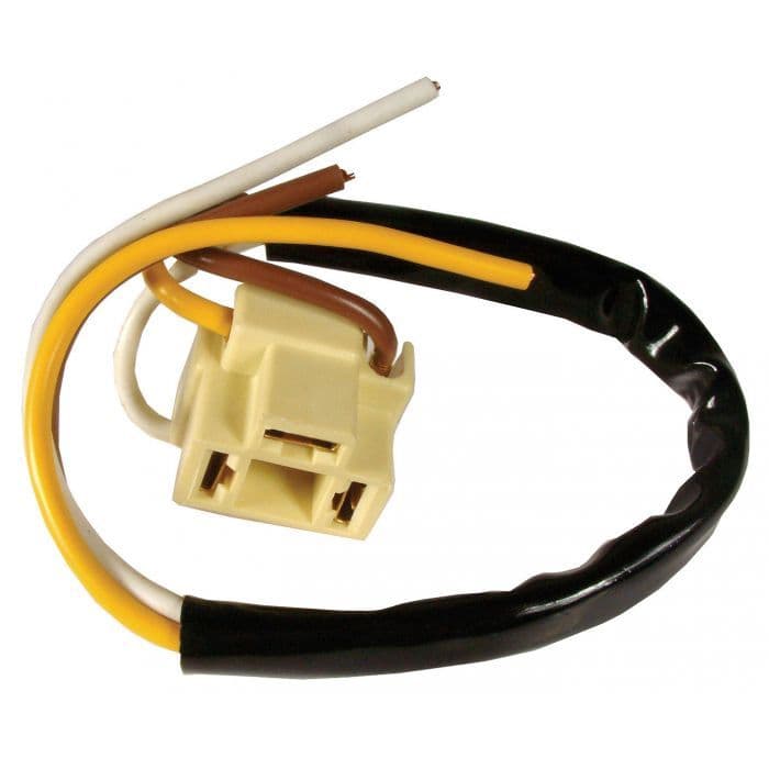 Headlight connector with wiring loom