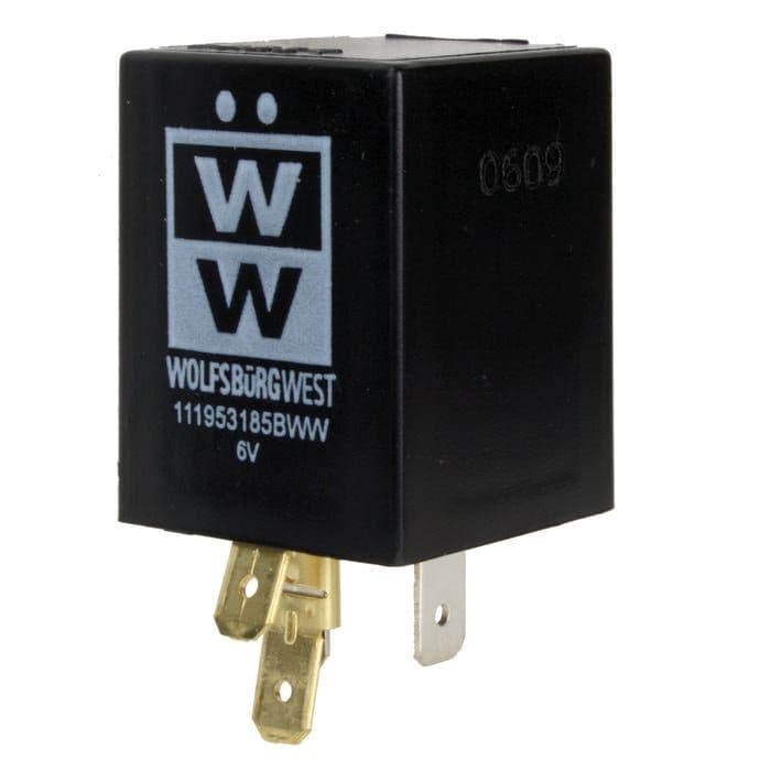 Indicator Relay 3 Terminal 6 Volt: Beetle 1955-1968, T2 Split 1955-1966
