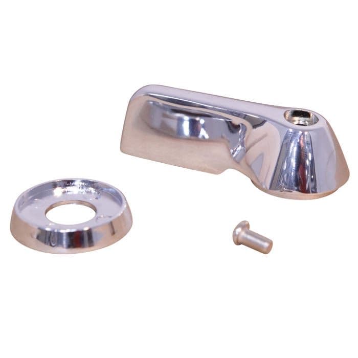 Inner Cab Door Handle & Escutcheon in chromed metal: T2 Split 1966-1967