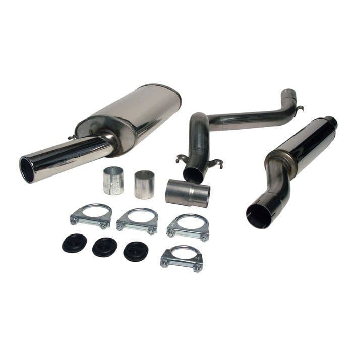 Jetex Stainless Steel Exhaust System Non Resonated Golf Mk1 19751983
