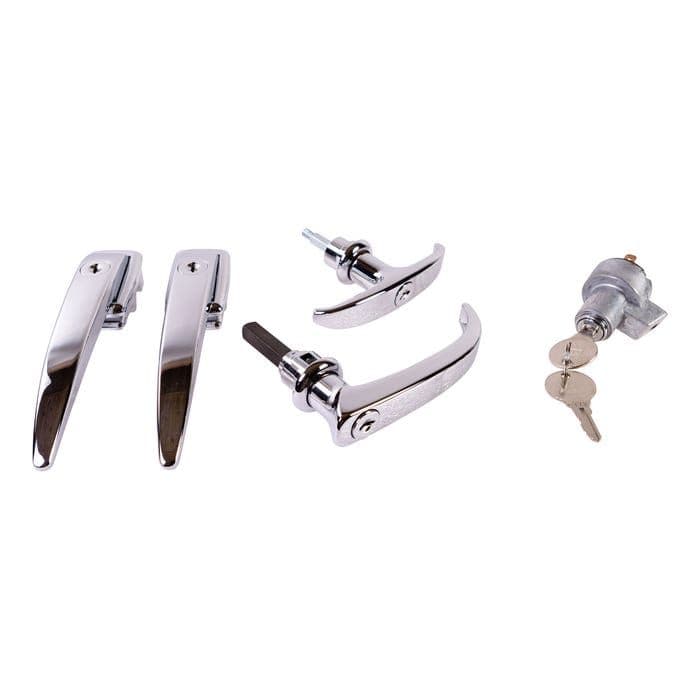 Lock Set, Ignition Switch & Door Handles with Matching Keys: T2 Split 1961-1963