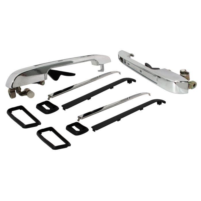 NonLocking Door Handle Chrome Pair Golf Mk1 19751983 Golf Mk2 1984