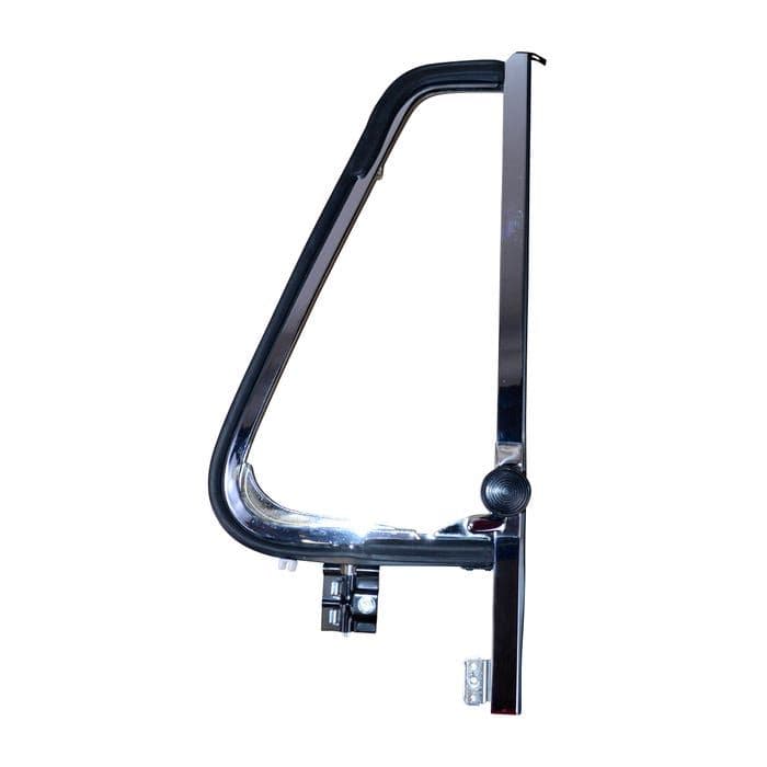 Opening Quarter Light Assembly, Stainless Steel, Right: T2 Bay 1968-1979, Baywindow USA 1968-1979
