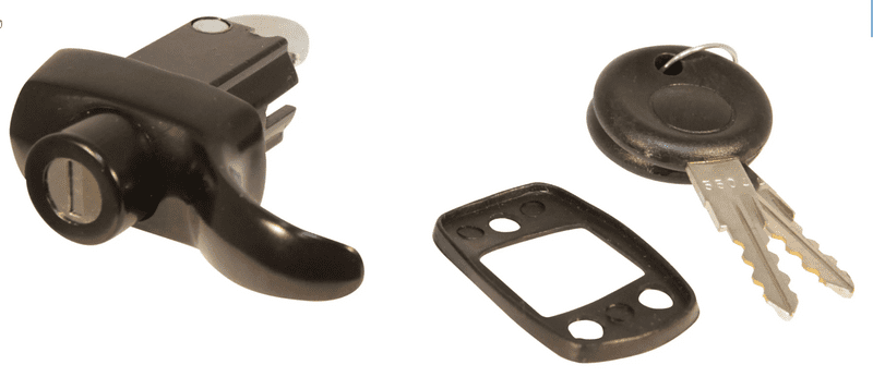 Push Button Engine Lid Catch Black: Beetle 1966-1971, T2 Split 1967-1967