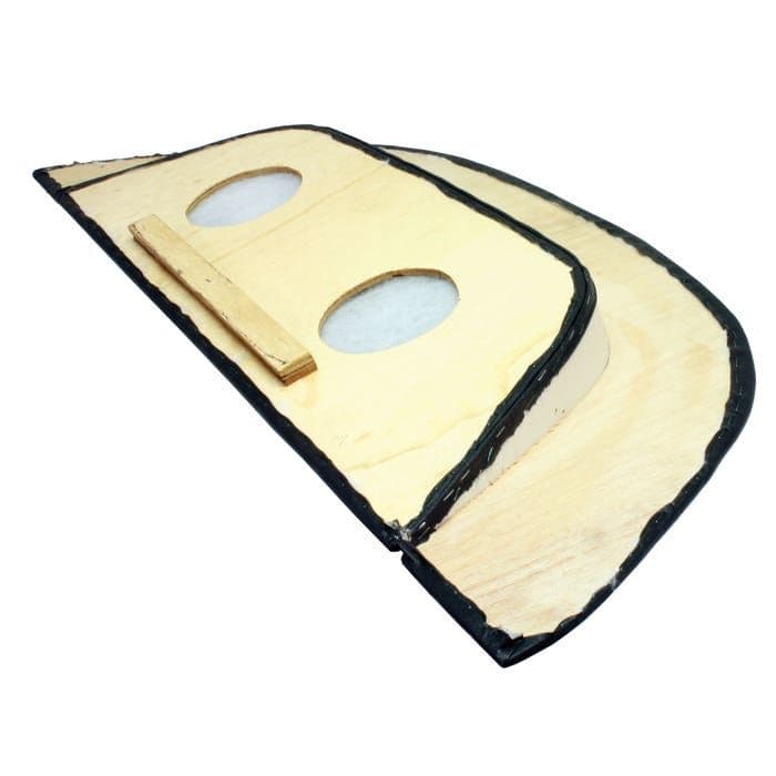 Rear Parcel Shelf Precut with 5 Inch Round Speaker Holes Black Beetle