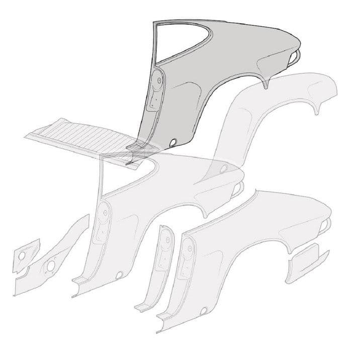 Rear Quarter Panel Coupe Left 911 19741977