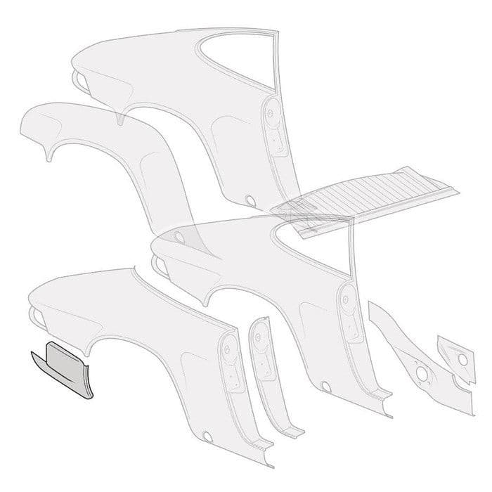Rear Quarter Panel Lower Extension Right 911 19741989