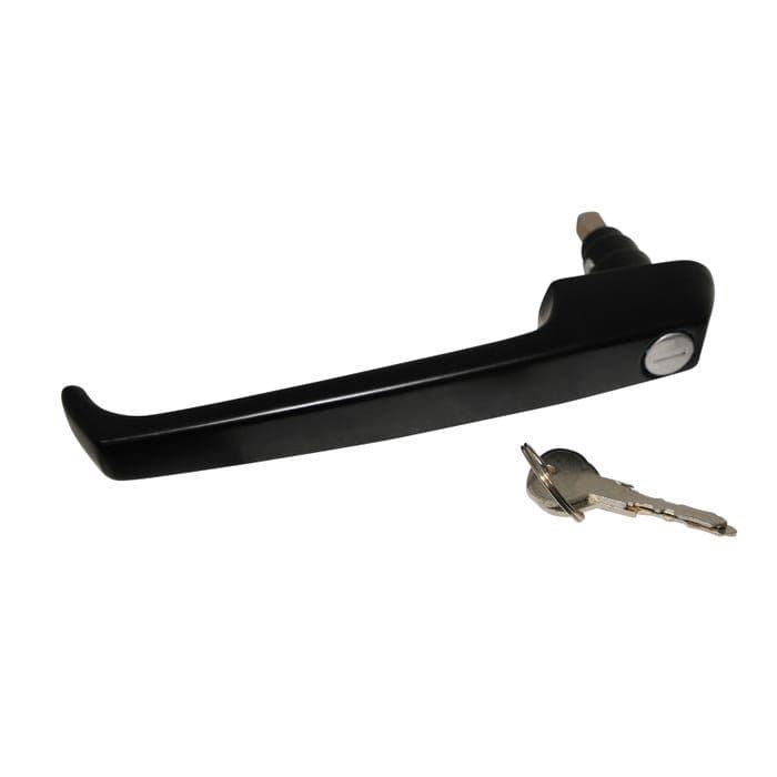 Right Hand Sliding Door Handle including Barrel & Keys: T25 1980-1984