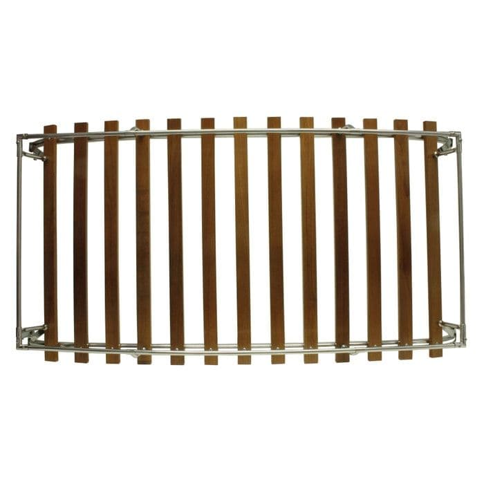 Roof Rack 2 Bow in Stainless Steel with Wooden Slats Brazil Kombi 19972014