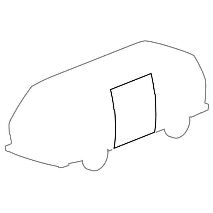 Sliding Door Seal Left: T25 1980-1992