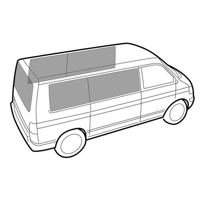 SSP 5 Piece Curtain Set 4 Sides & Tailgate Short Wheelbase with Left Sliding Door: T5 2003-2015, T6