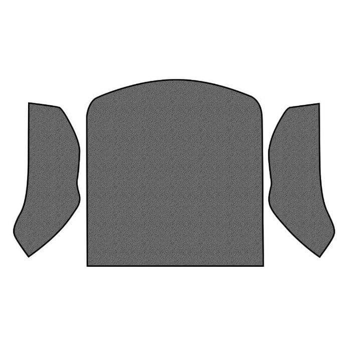 Three Piece Carpet Set, Rear Well Area: Beetle 1954-1978, Beetle USA 1954-1978, Beetle Mexico 1954-1