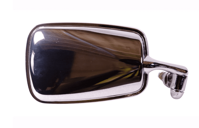 Wing Mirror with Chrome Arm, Stainless Steel Head and Black Trim Right: Beetle 1968-1979