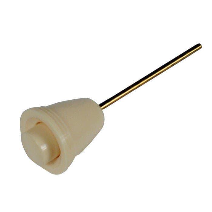 Wiper Switch Knob and Plunger, 4mm Thread, Ivory Coloured: Beetle 1960-1967, Karmann Ghia 1960-1967,