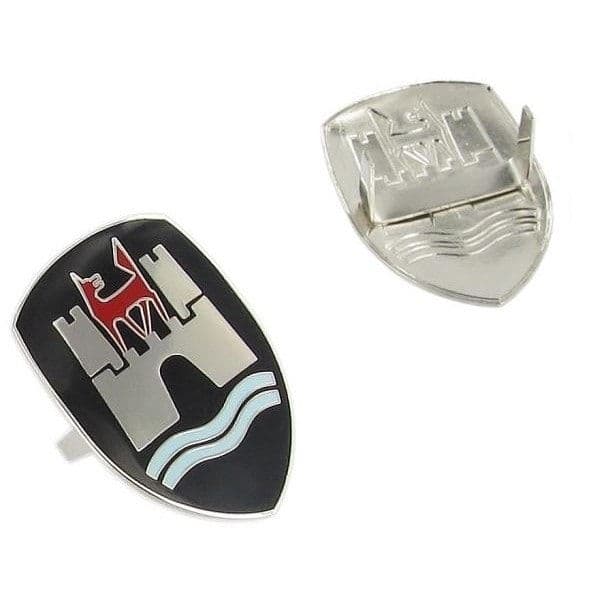 Wolfsburg Bonnet Crest, Black: Beetle 1960-1963, Beetle Cabrio 1960-1963