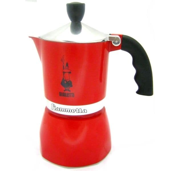 Buy Red Espresso Moka Pot Bialetti 3 Cup Italian Shop Online UK