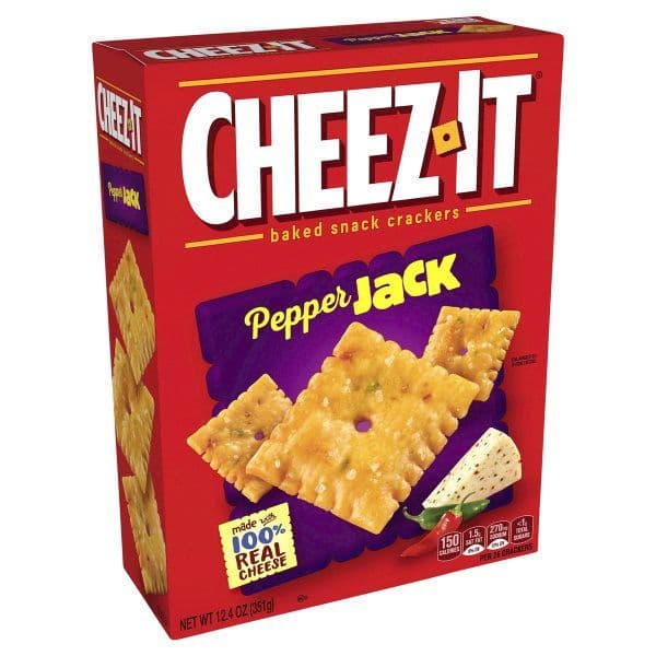 CheezIt Pepper Jack Cheese Crackers 351g Large Box American Buy