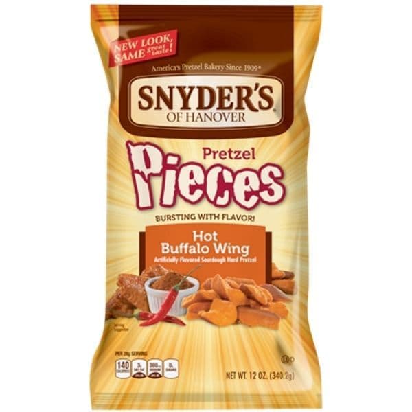 Large Hot Buffalo Wing Pretzel Pieces 340g Snyder's of Hanover Buy