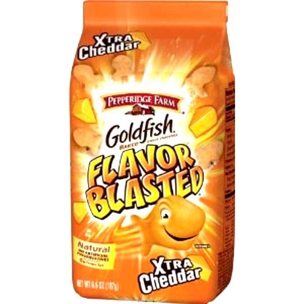Goldfish Crackers Flavor Blasted Xtra Cheddar Pepperidge Farm
