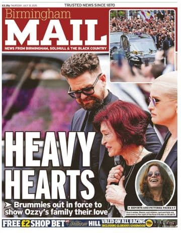 Birmingham Mail issue Thursday 31st July 2025