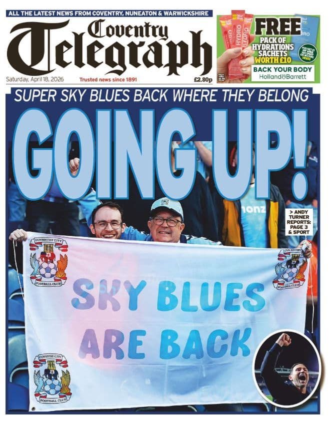 Coventry Telegraph issue dated Saturday 18th April